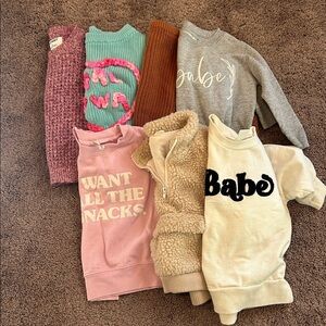 Toddler girls 2T small shop & trendy chunky kit sweater bundle!!